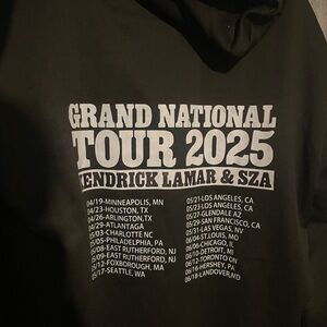 Grand National Tour 2025 Hoodie - Kendrick Lamar & SZA - Black